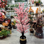 Blossom Plant With Unbreakable Fiber Pot