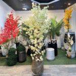 Flowers Plant With Unbreakable Fiber Pot