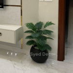 Palm Plant With Fiber  Bowl