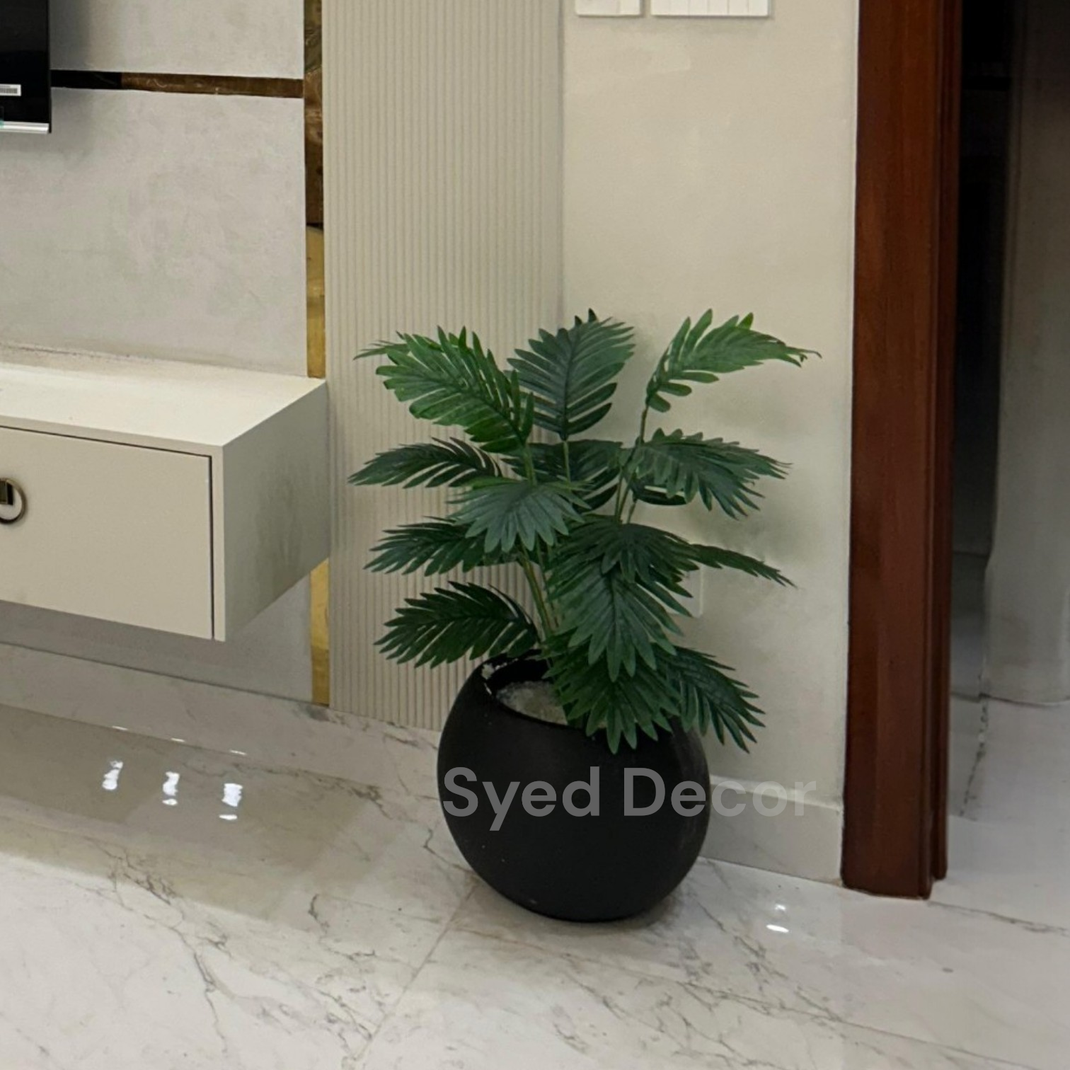 IMG-20260312-WA0043 (1) Palm Plant With Fiber Bowl - Image 1